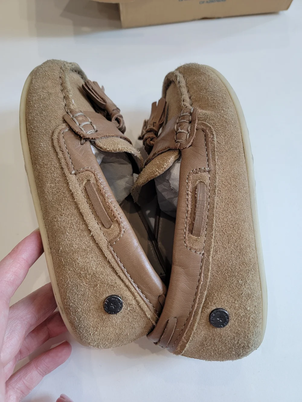 Mayoral Kids' Tan Tassel Moccasin Loafers Sz 10